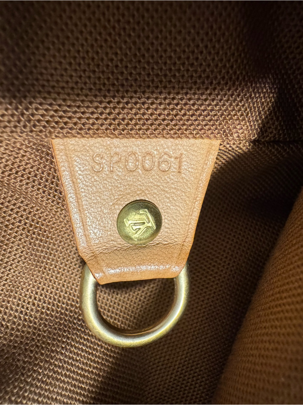 Louis Vuitton Monogram Canvas Drawstring Backpack with Tan Trim - Picture 12 of 15